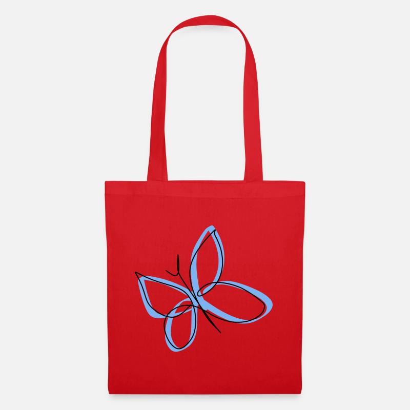 Butterfly - Tote Bag - red