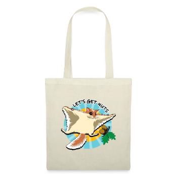 Flying Squirrel - Let's Get Nuts - Tote Bag - red - Front
