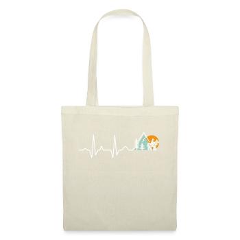 Horse Terrain Riding Nature Love Pulse Heartbeat - Tote Bag - red - Front