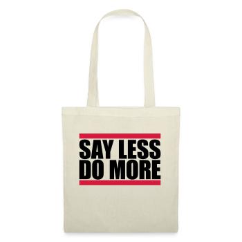 Dire moins faire plus - Sac en tissu - rouge - Devant