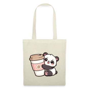 KaffeePanda Cuddly Hero - Tote Bag - red - Front