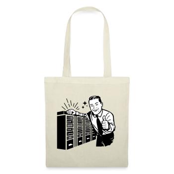 Retro IT Admin Smiling – Vintage Tech Support - Tote Bag - red - Front