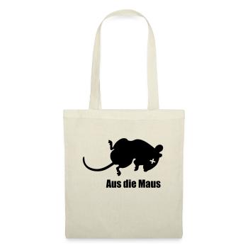 Aus die Maus - Stoffbeutel - Rot - Vorne