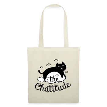 Chatitude, drôle de chat ! humour chat paresseux - Sac en tissu - rouge - Devant