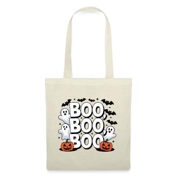Boo Boo Boo Halloween Design - Stoffbeutel - Rot - Vorne
