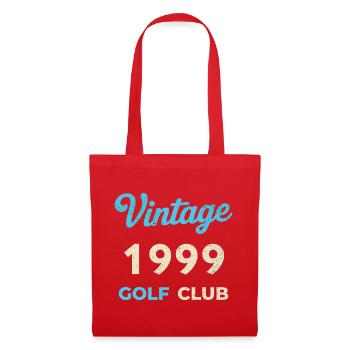 Cadeau rétro de l’année de naissance du club de golf vintage 1999 - Sac en tissu - rouge - Devant