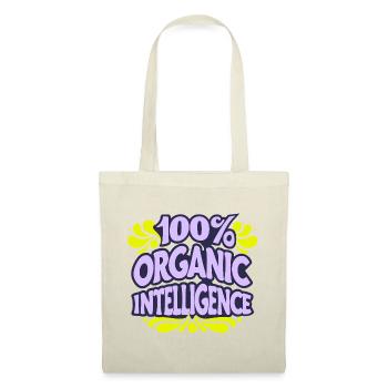 100% Organic Intelligence, Not an AI - Tote Bag - red - Front