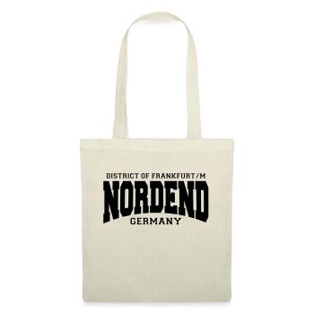 Francfort nordend - Sac en tissu - rouge - Devant