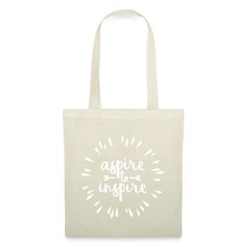 Aspire to Inspire | Black - Tote Bag - red - Front