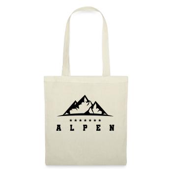 alpen berge - Stoffbeutel - Rot - Vorne