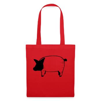 Pig Pigs Pigs Animal Animals Vector 6 - Tote Bag - red - Front