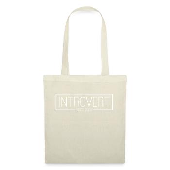 Introvert since 2004 white - Tote Bag - red - Front