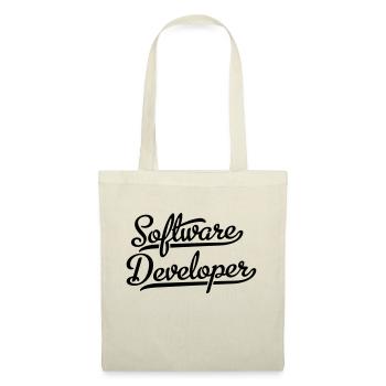Développeur de logiciels - Sac en tissu - rouge - Devant