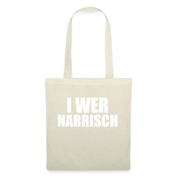 i wer narrisch fussball oida - Stoffbeutel - Rot - Vorne