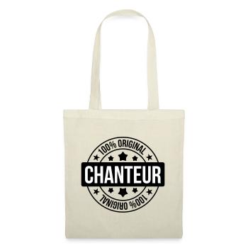Chanteur – musique scène passion voix performance  - Sac en tissu - rouge - Devant