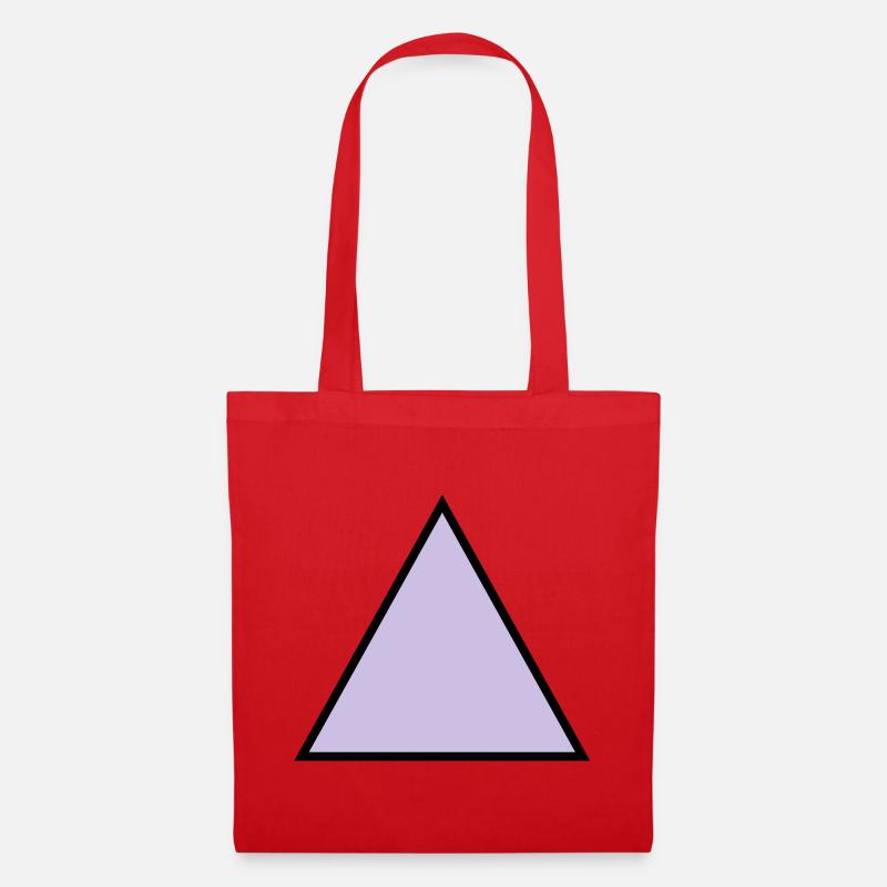 hipster triangle triangle shape - Tote Bag - red
