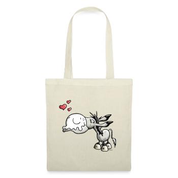 Donkey Kiss - Tote Bag - red - Front
