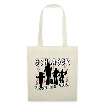 Schlager Liebe Shirt: Finde Ich Geil - Stoffbeutel - Rot - Vorne