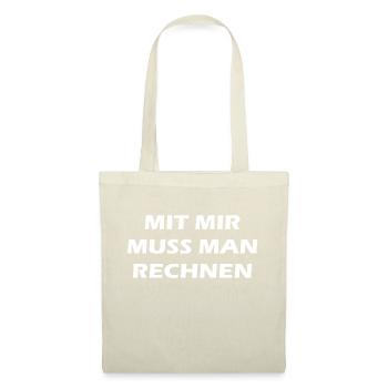Lehrer Spruch Rechnen white - Stoffbeutel - Natur - Vorne