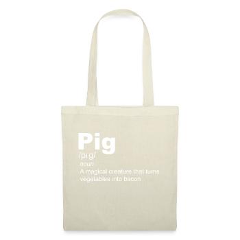 Pig Magical Creature - Bacon Lover BBQ Grilling - Tote Bag - nature - Front
