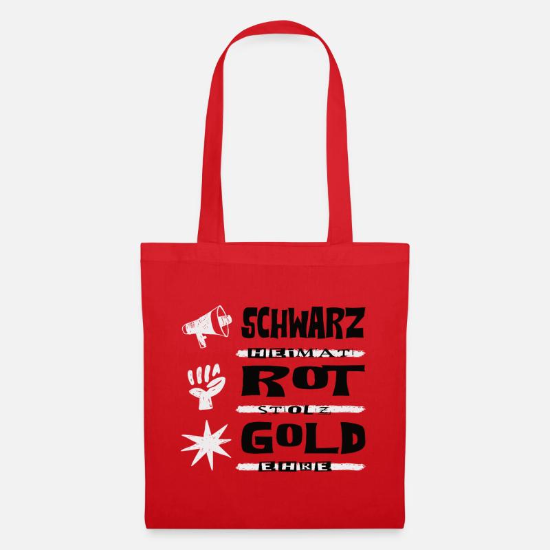 Schwarz Rot Gold - Stoffbeutel - Rot
