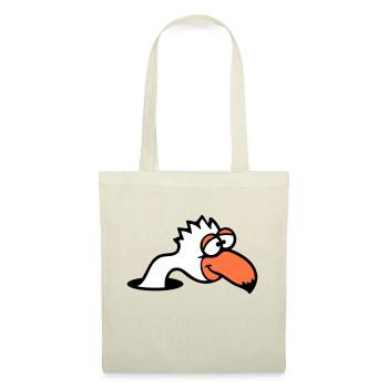 Bird Bottom Hole Funny Goofy Silly Confused Fun - Tote Bag - red - Front