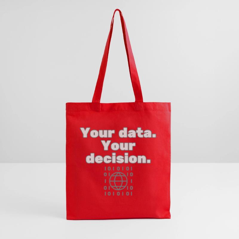 Your Data. Your Decision - Datenschutz Statement Stoffbeutel