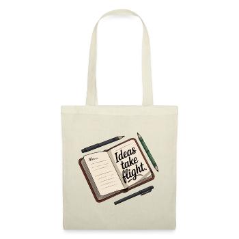 Idées prendre son envol Carnet d’art - Sac en tissu - rouge - Devant