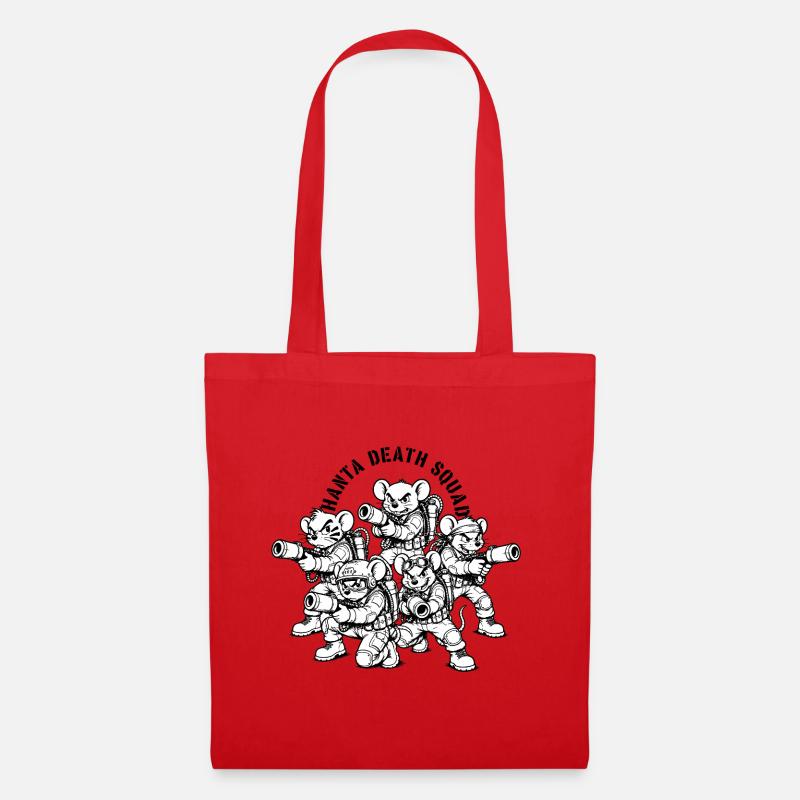 Hanta Death Squad Retro Cartoon Design - Stoffbeutel - Rot