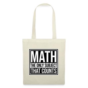 Les mathématiques La seule matière qui compte Nerd Mathe Logo - Sac en tissu - rouge - Devant