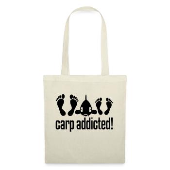 CARP ADDICTED! - Sac en tissu - rouge - Devant