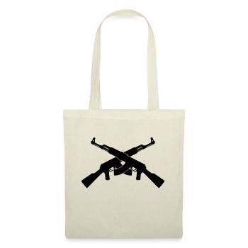 mitrailleuse AK47 kalachnikov geek gamer fun - Sac en tissu - rouge - Devant