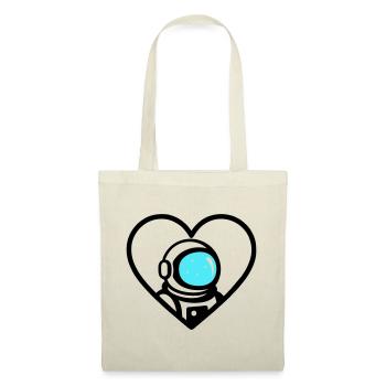 Astronaut Heart Space Cosmo Helm - Stoffbeutel - Rot - Vorne