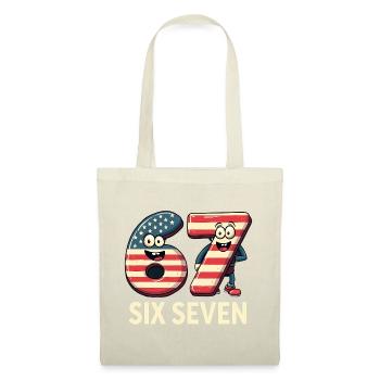 US Flag 67 Memes Six Seven - Tote Bag - red - Front