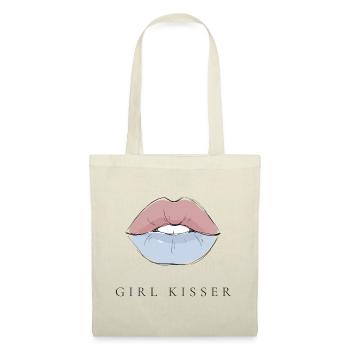 Mois de la Fierté LGBTQ - Fierté lesbienne - Girl Kisser - Sac en tissu - rouge - Devant