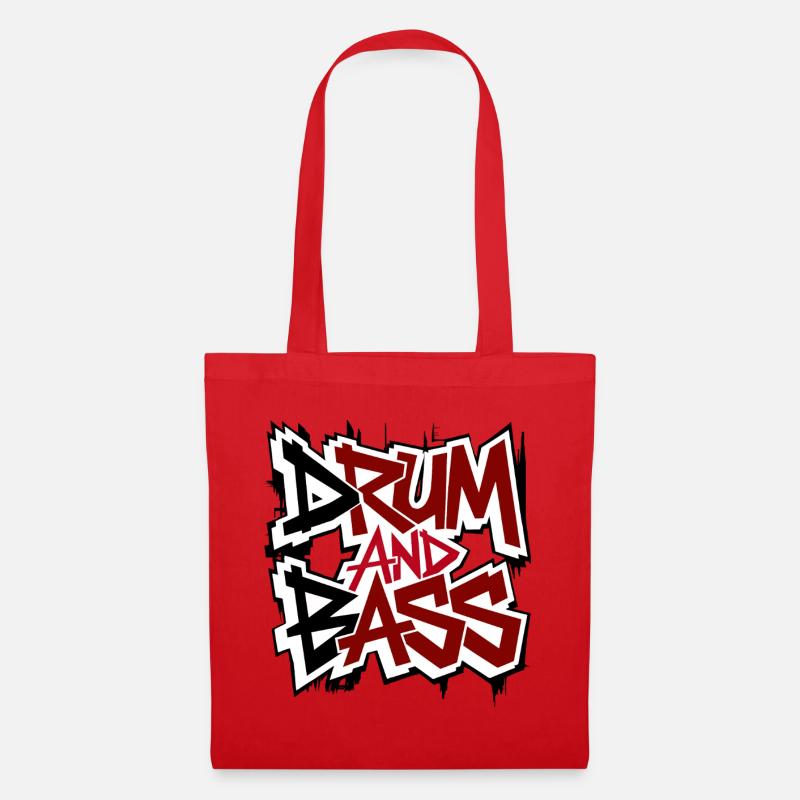 Drum and bass - Stoffbeutel - Rot