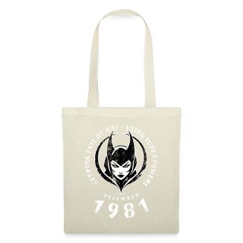 44. Geburtstag Using Superpowers Since 12/1981 - Stoffbeutel - Rot - Vorne