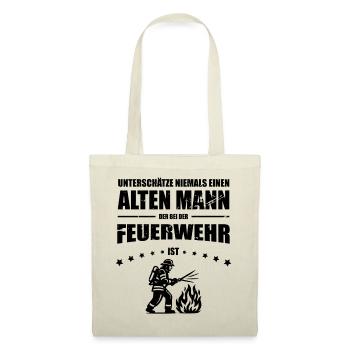 Old Man - Firefighter Gift Firefighter - Tote Bag - red - Front
