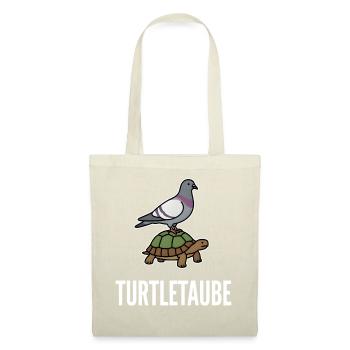 Turtle Dove, Funny Pun, Pigeon, Turtle - Tote Bag - red - Front
