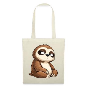Paresseux au regard fatigué - Sac en tissu - rouge - Devant
