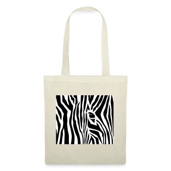 Zebrastreifen / zebra stripes (3c) - Sac en tissu - rouge - Devant