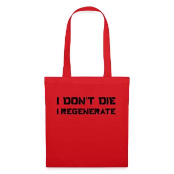 I don't die I regenerate (Doctor Who) - Tote Bag - red - Front