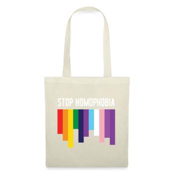 LGBT Pride Month - Stop Homophobia - Tote Bag - red - Front