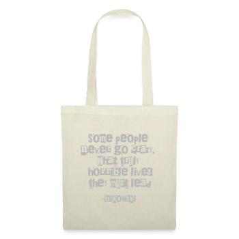 Typographie des citations grunge de Bukowski - Sac en tissu - rouge - Devant