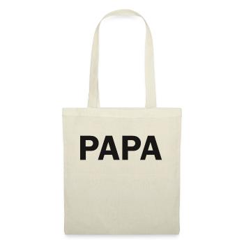 Papa T-Shirt, Minimalist, Statement - Tote Bag - red - Front