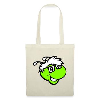 Nerd Caterpillar Intelligent Geek Worm Horn-rimmed Glasses Smart - Tote Bag - red - Front