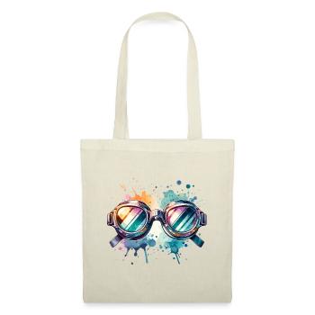 Colorful round swimming goggles Splash Design - Tote Bag - red - Front