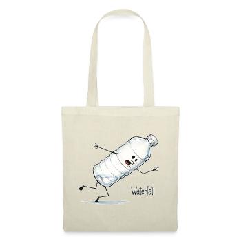 Waterfall – Falling Water Bottle Cartoon - Tote Bag - red - Front