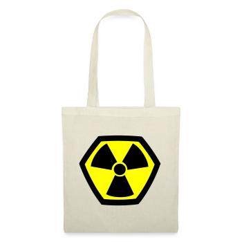 Nuclear Atom Icon Superhero Radioactive Symbol - Tote Bag - red - Front