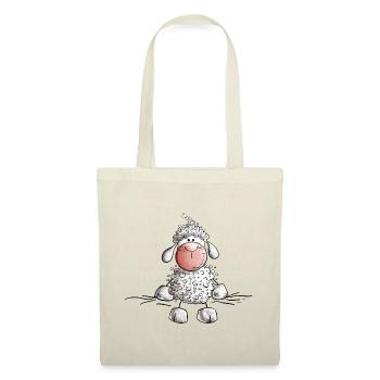 Petits moutons I Drôle de mouton Je m’amuse - Sac en tissu - rouge - Devant